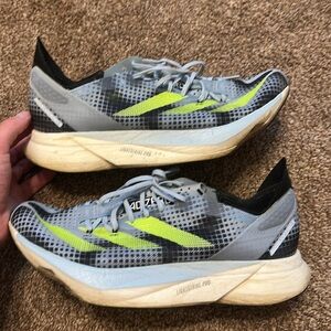 adidas Gray and Neon Green Sneakers